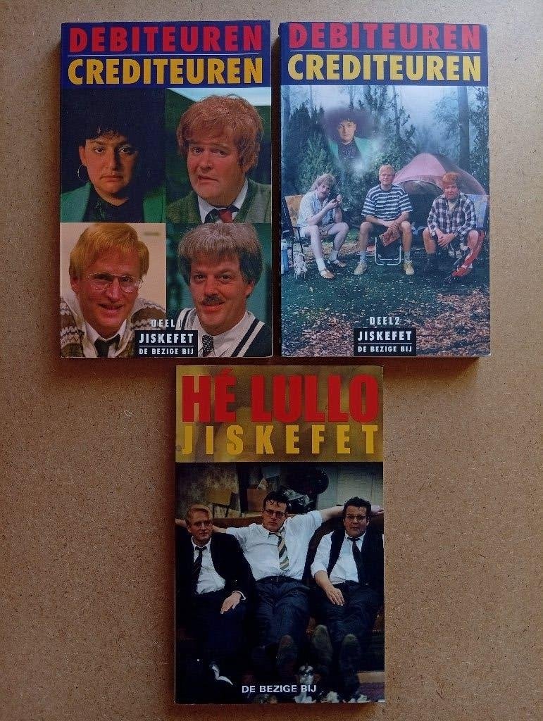 Jiskefet - drie boeken - Debiteuren crediteuren / Hé lullo, Tv-serie, Herman Koch, Kees Prins en Michiel Romeyn, Ophalen of Verzenden
