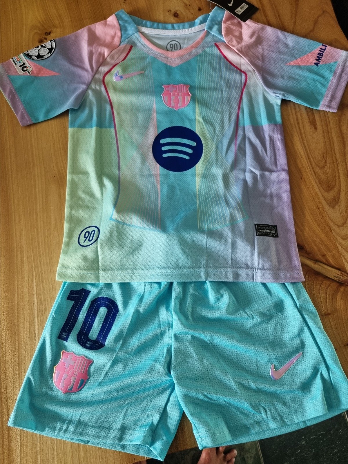 Barcelona speciaal editie Maat 116, Maat XS of kleiner, Ophalen of Verzenden, Nieuw, Shirt