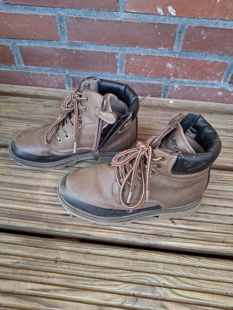 Levi's bruine jongens boots- Maat 31, Overige typen, Ophalen of Verzenden, Zo goed als nieuw, Levi's