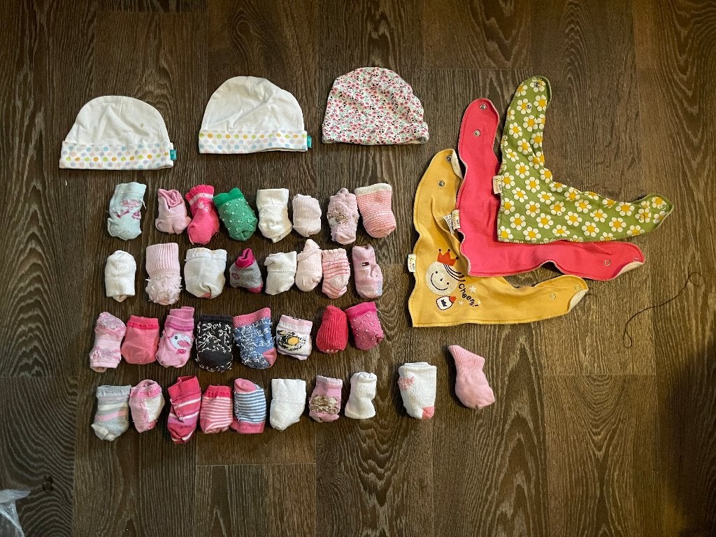 34 paar sokjes voor pasgeboren meisje Gratis, Ophalen of Verzenden, Zo goed als nieuw, Meisje, Sokjes