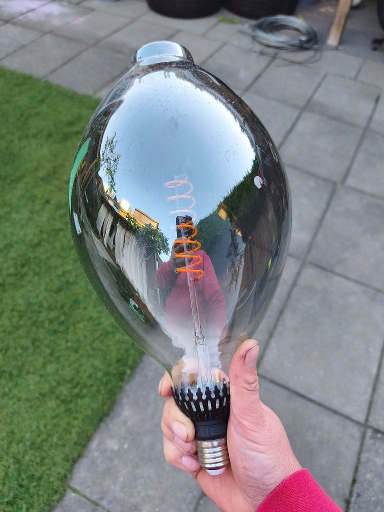 Grote IKEA ROLLSBO LED-lamp met spiraalfilament, E27 fitting, Led-lamp, Zo goed als nieuw, IKEA, Warm wit