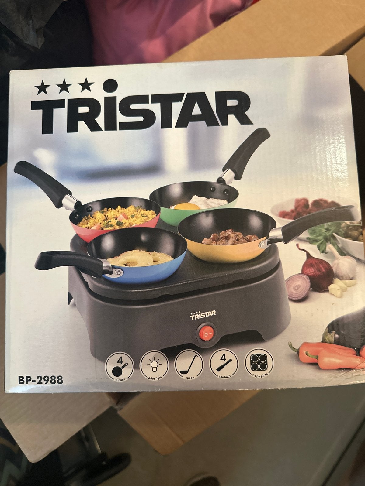 Tristar Gourmetstel BP-2988 - Nieuw in doos, Witgoed en Apparatuur, Gourmetstellen, Ophalen, Nieuw, Minder dan 4 personen