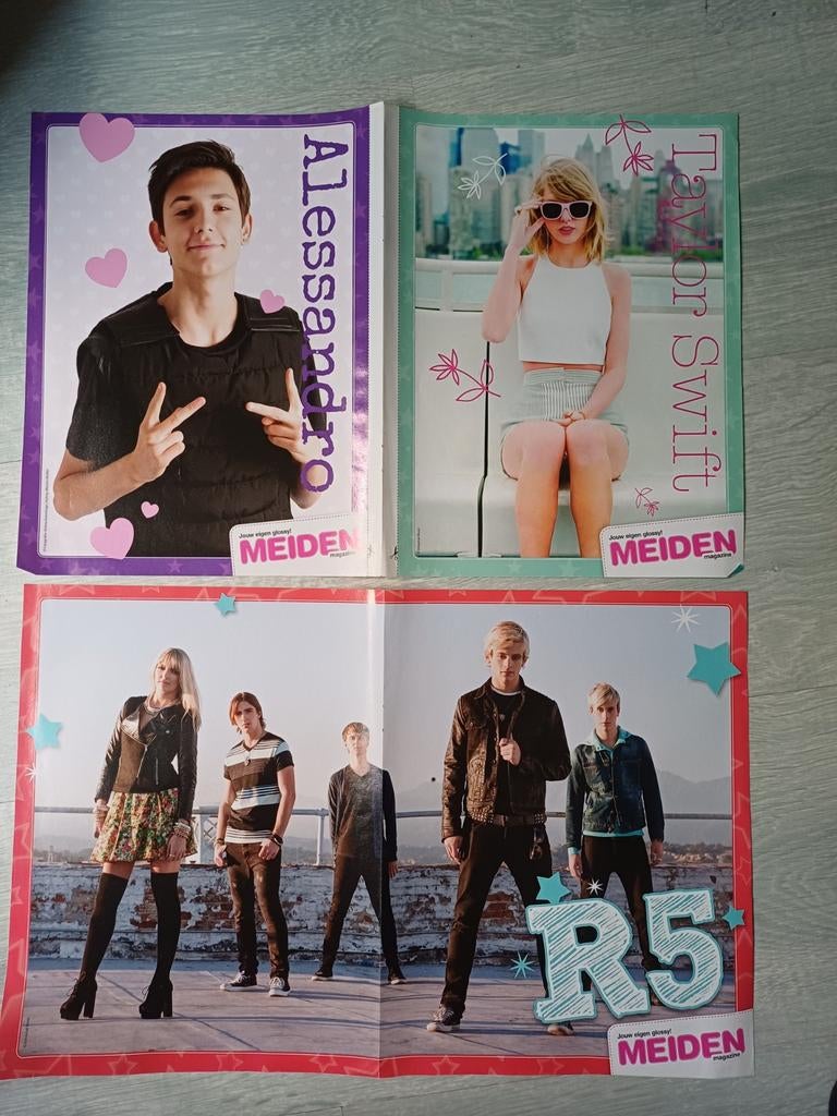 Diverse posters Meiden Magazine bijv. One Direction, Zendaya, Verzamelen, Ophalen of Verzenden, Nieuw, Poster, Artwork of Schilderij