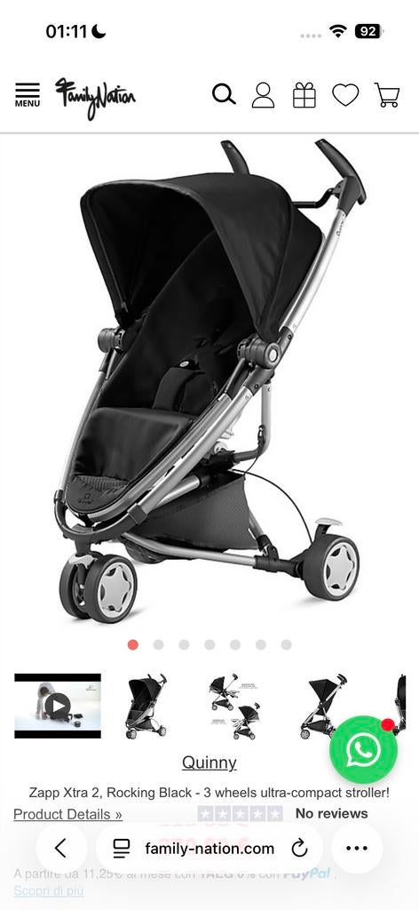 Quinny Zapp Xtra 2 kinderwagen, Ophalen, Zo goed als nieuw, Kinderwagen, Quinny