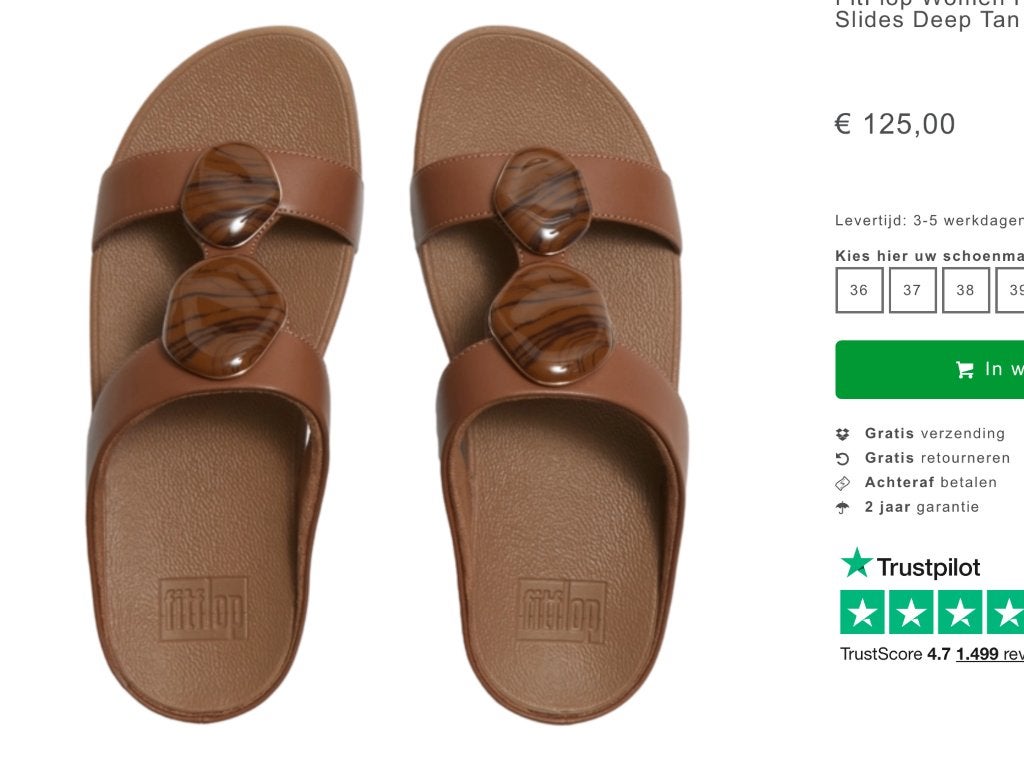 Fitflop Slippers maat 38, Kleding | Dames, Schoenen, Slippers, Overige kleuren, Nieuw, Ophalen of Verzenden