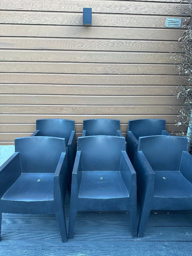 6 stuks Philippe Starck TOY stoel, Tuin en Terras, Tuinstoelen, Ophalen, Gebruikt, Kunststof, Stapelbaar