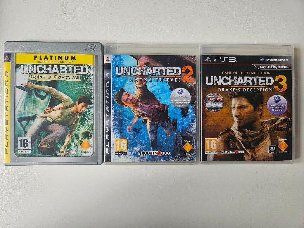 Uncharted 1, 2 & 3 - PS3, Avontuur en Actie, 1 speler, Ophalen of Verzenden, Zo goed als nieuw
