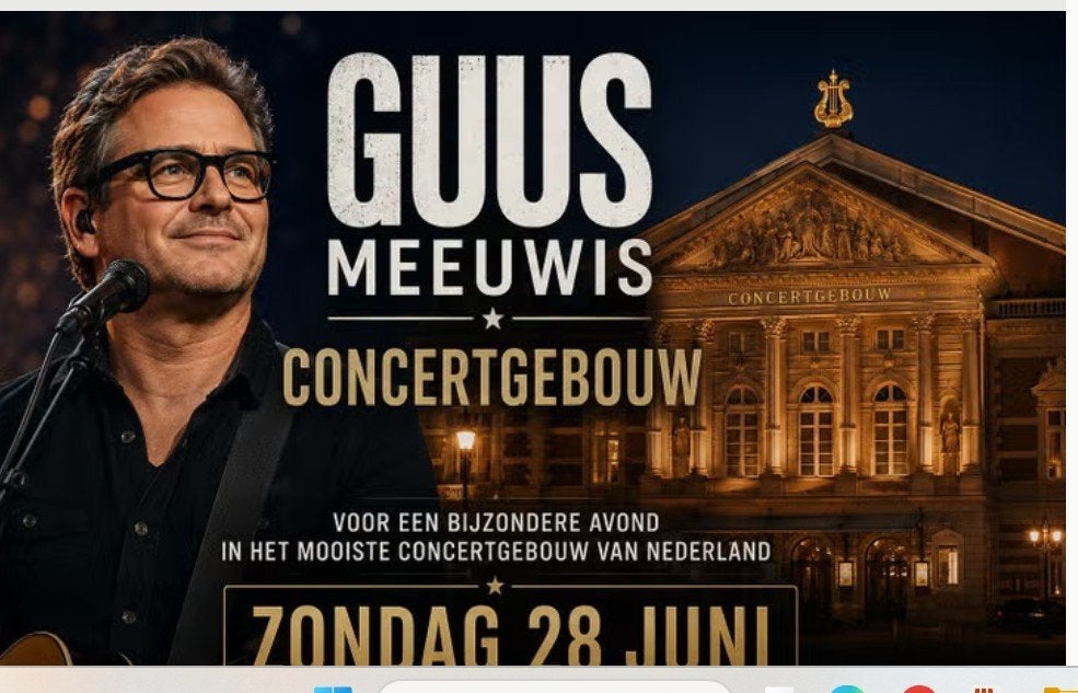 2x2 TICKETS GUUS MEEUWIS CONCERTGEBOUW GEVRAAGD, Drie personen of meer, Juni, Levenslied