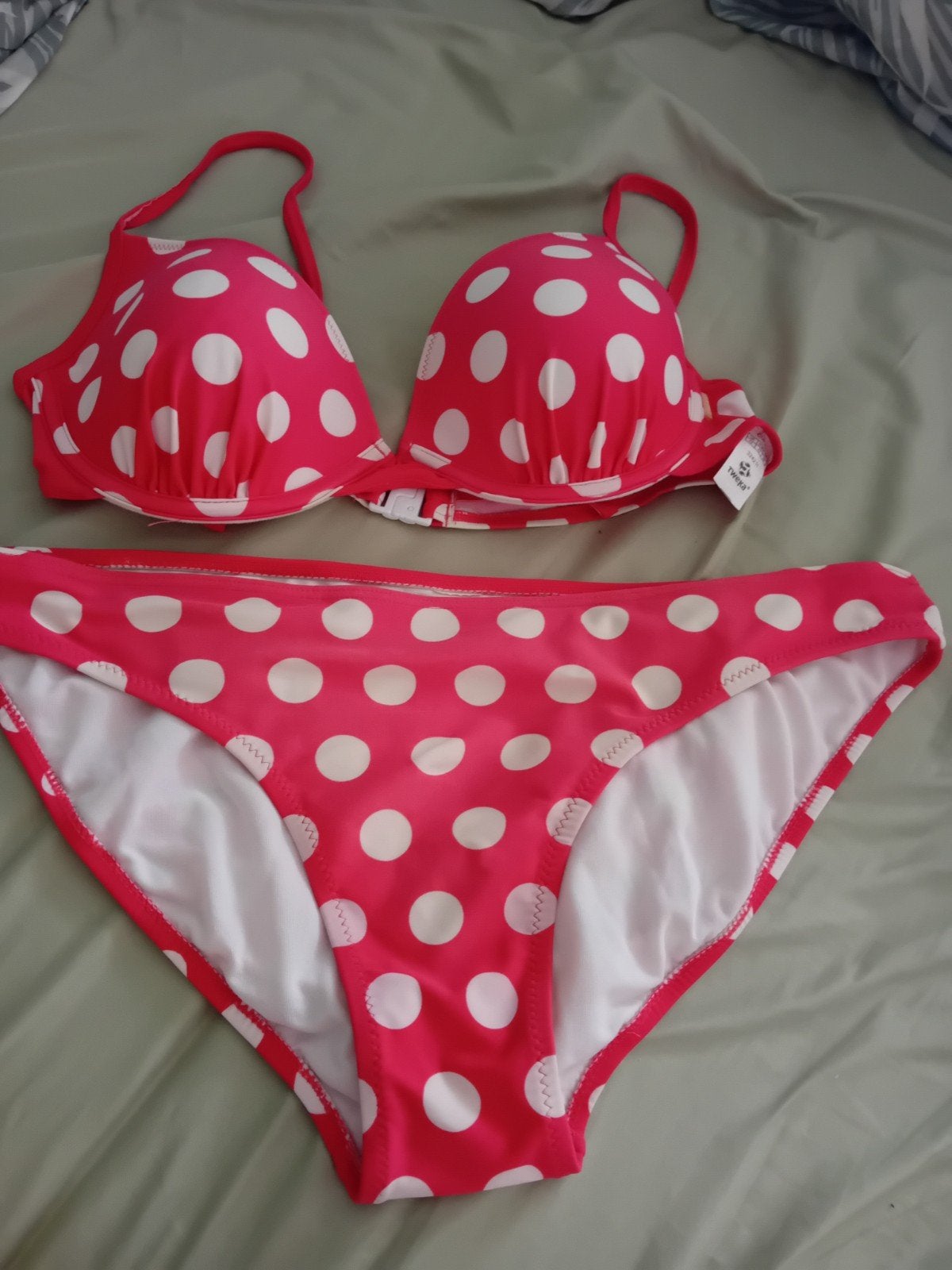 TWEKA Bikini roze met witte stippen, TWEKA, Ophalen of Verzenden, Zo goed als nieuw, Roze