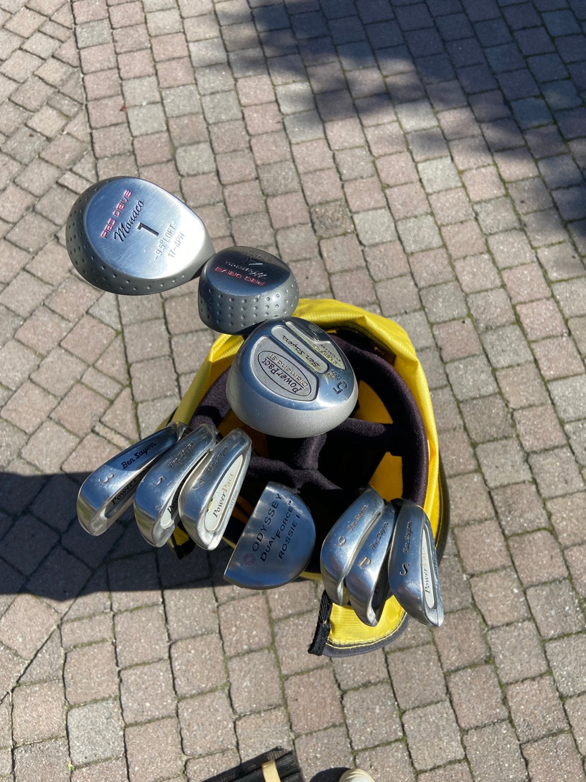 Complete golfset: Titleist Tas, Ben Sayers ijzers + putter