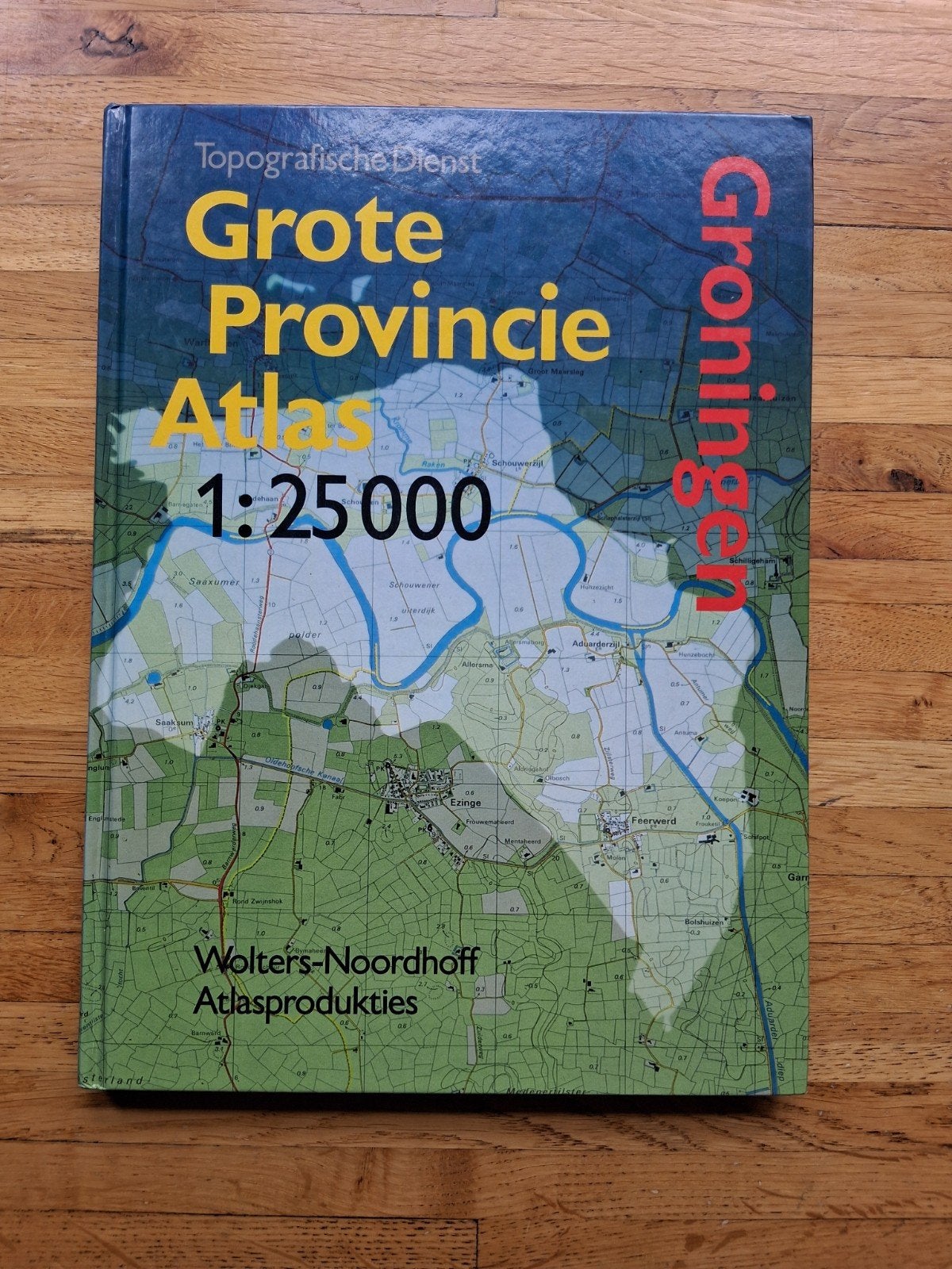 grote provincie atlas groningen topografische atlas, 2000 tot heden, Ophalen of Verzenden, Wereld, Landkaart