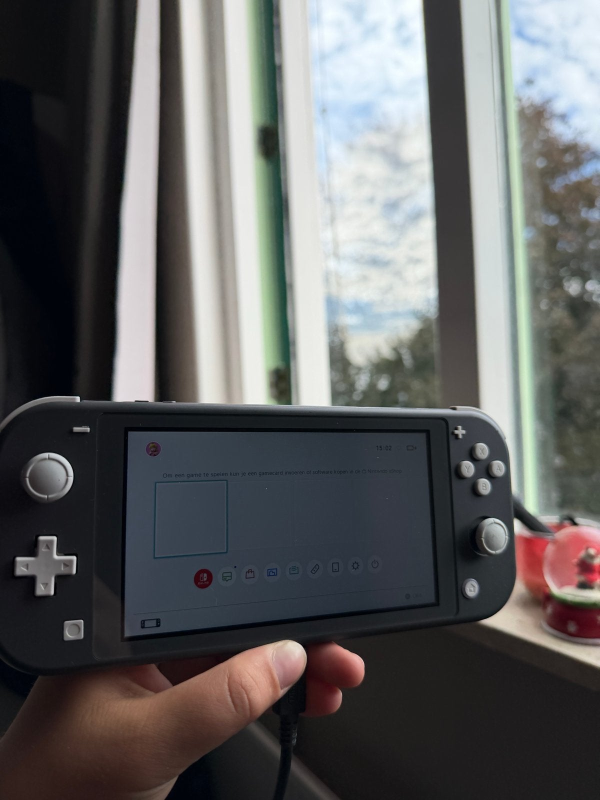 Nintendo Switch Lite grijs, met oplader en beschermhoes, Ophalen of Verzenden, Zo goed als nieuw, Zonder controller, Switch Original