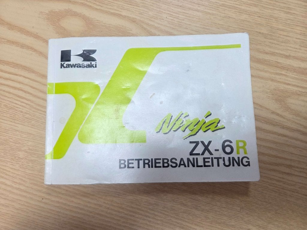 Instructieboekje handleiding Kawasaki Zx6r zx 6 r zx-6r 1996, Motoren, Onderdelen | Kawasaki, Niet ingevuld, Gebruikt, Niet ingevuld