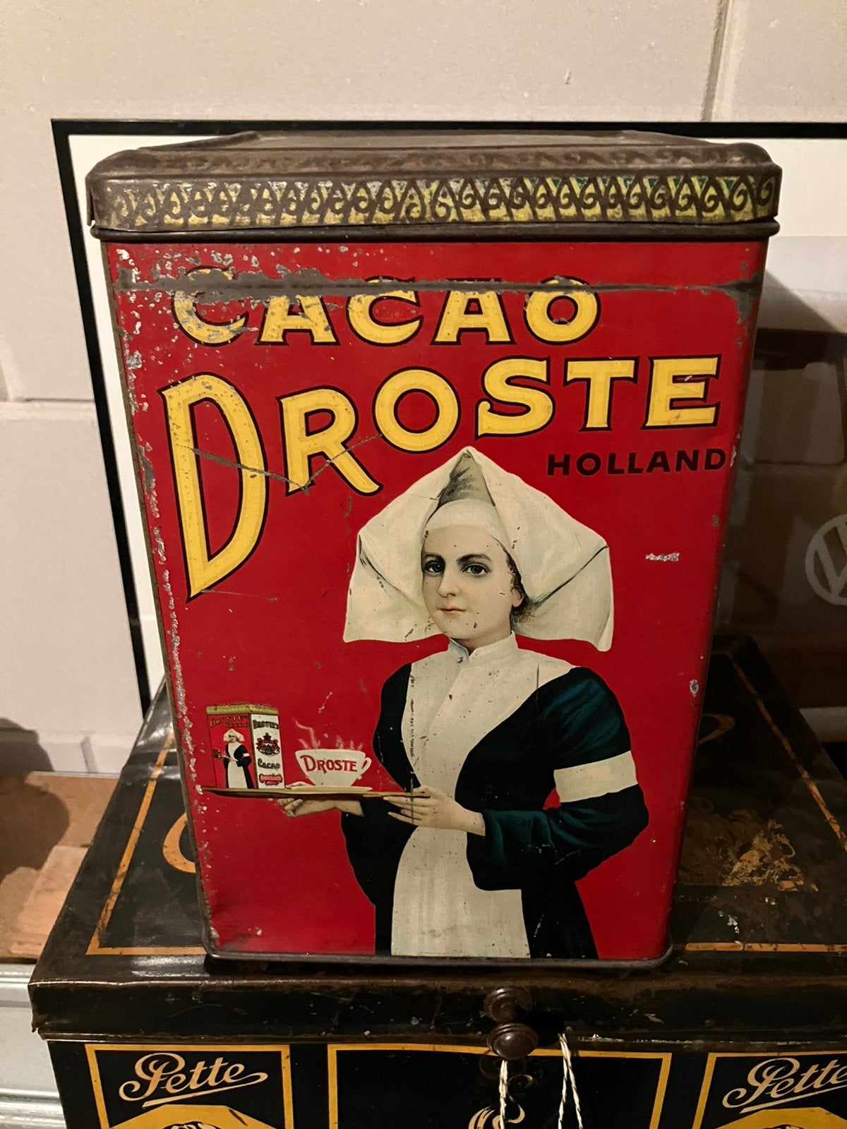 Droste cacao winkelblik 5kg, Ophalen, Gebruikt, Overige, Droste