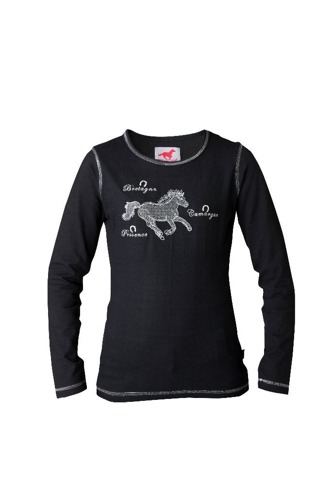 Zwart Red Horse Flash shirt maat 164, Dieren en Toebehoren, Sierdetails, Kinderen, Dressuur, Red Horse