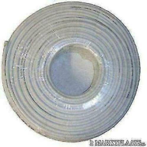 coax satelliet kabel double shielded digital wit 100 meter, Ophalen, Nieuw, 10 meter of meer, Coaxiale kabel