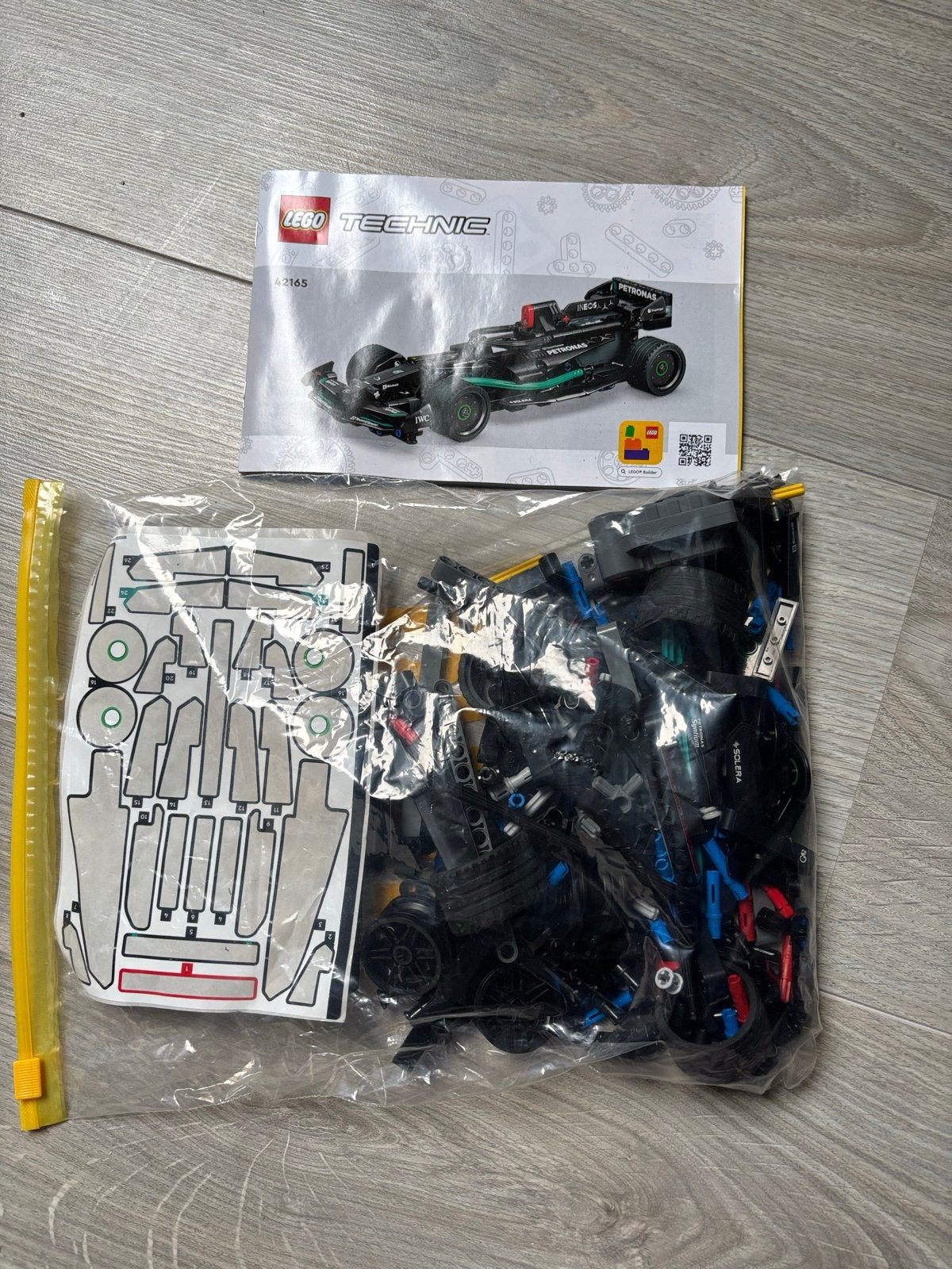LEGO Technic 42165 Mercedes-AMG F1 W14, Gebruikt, Lego, Compleet, Ophalen of Verzenden
