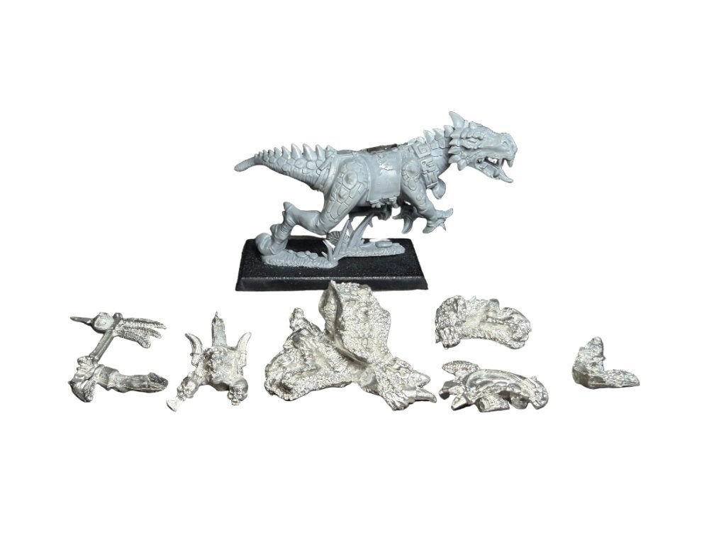 Warhammer Fantasy Lizardmen Saurus Old Blood on Cold One, ., Warhammer, Ophalen of Verzenden, Zo goed als nieuw