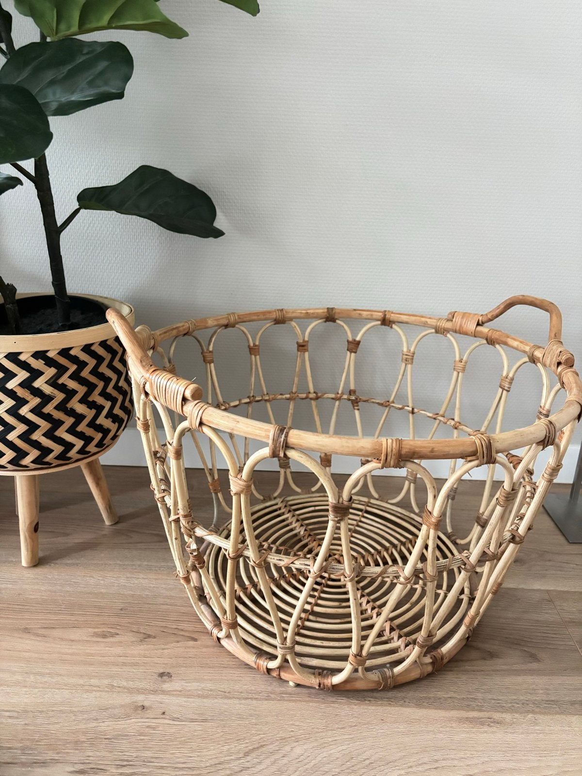 IKEA SNIDAD Rotan Mand - 54x39 cm, Ophalen, Mand, Rond, Zo goed als nieuw