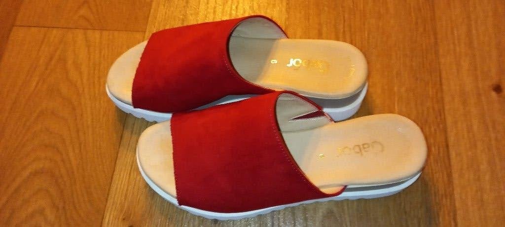Gabor rode dames slippers maat 38., Gabor, Ophalen of Verzenden, Rood, Sneakers of Gympen