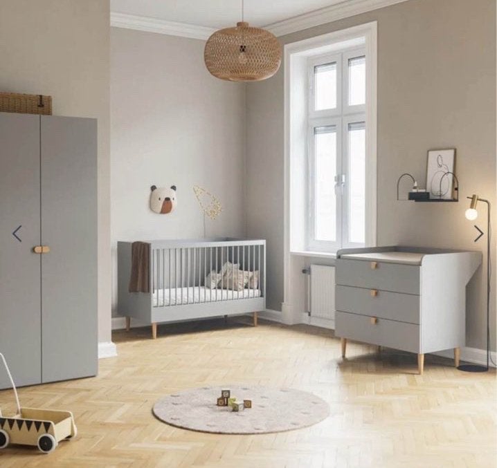 Babykamer compleet grijs, Ophalen of Verzenden, Nieuw, Jongetje of Meisje