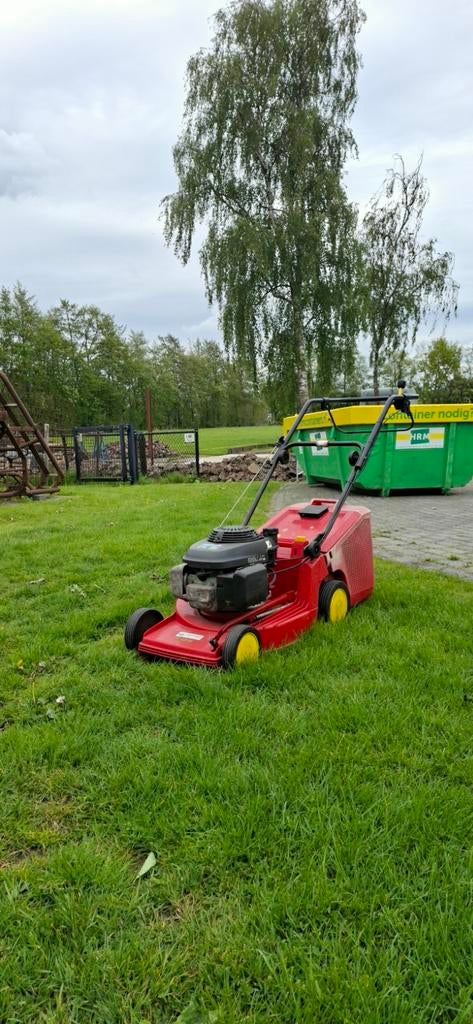 Sabo Benzinemaaier (Honda blok), Tuin en Terras, Grasmaaiers, Cirkelmaaier, Gebruikt, Opvangbak, Benzine-grasmaaier