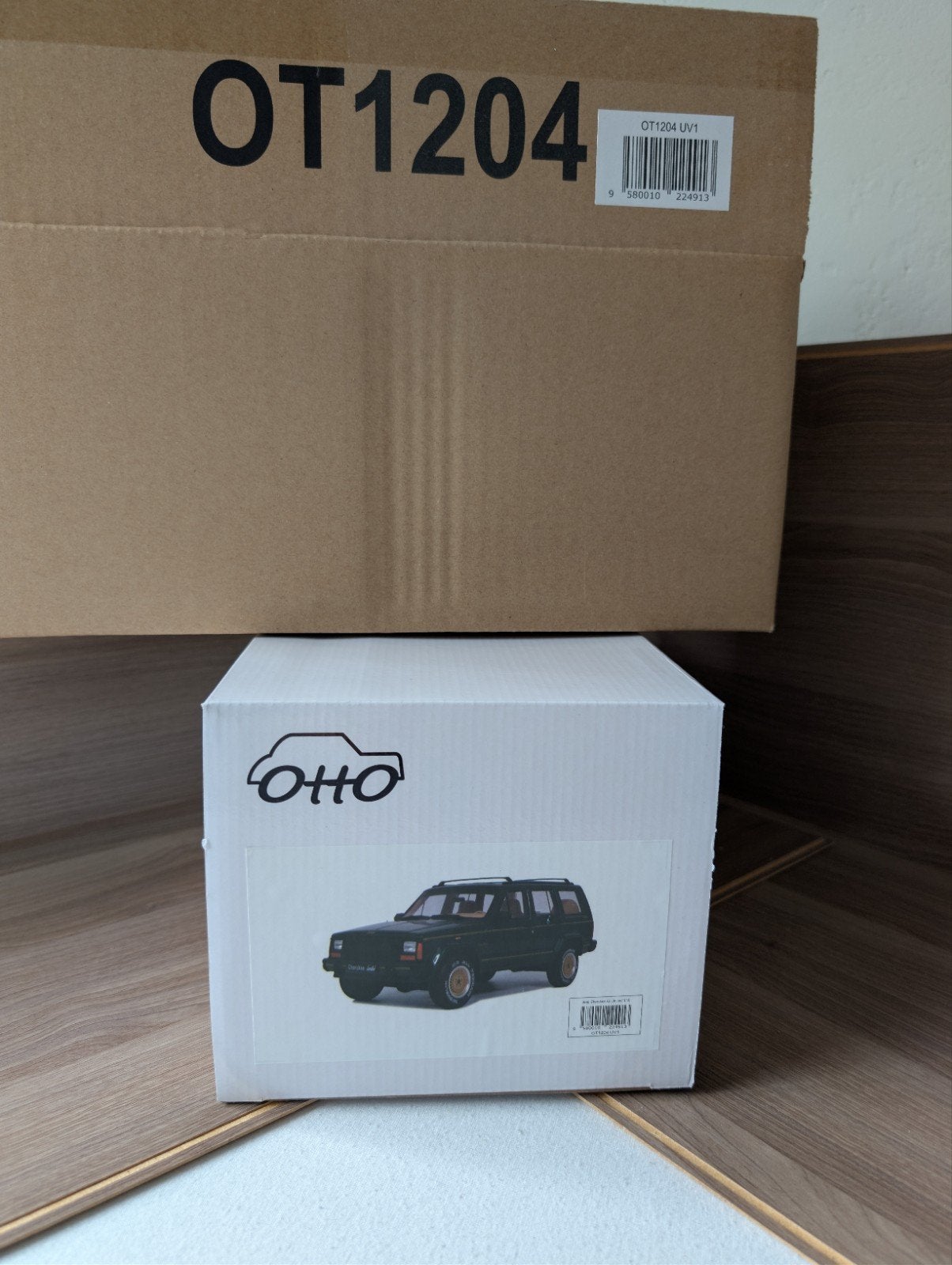 Otto Mobile Jeep Cherokee XJ Limited 1997 Groen 1:18, Ophalen of Verzenden, Nieuw, Auto, OttOMobile