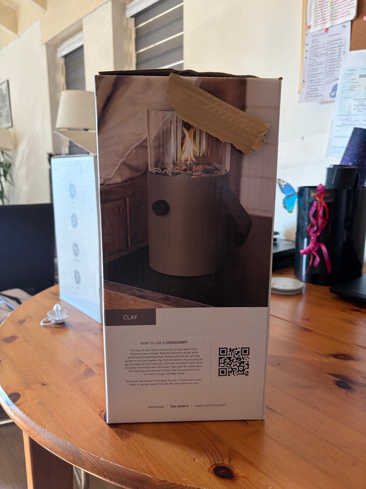 Cosiscoop Original Gaslantaarn Clay - Nieuw in doos, Tuin en Terras, Ophalen, Nieuw, Vuurkorf