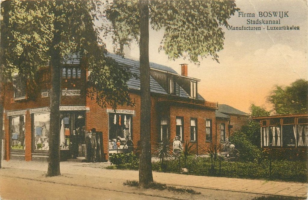 701-093-031 Stadskanaal Firma Boswijk, Verzamelen, Ansichtkaarten | Nederland, Verzenden, Voor 1920, Groningen