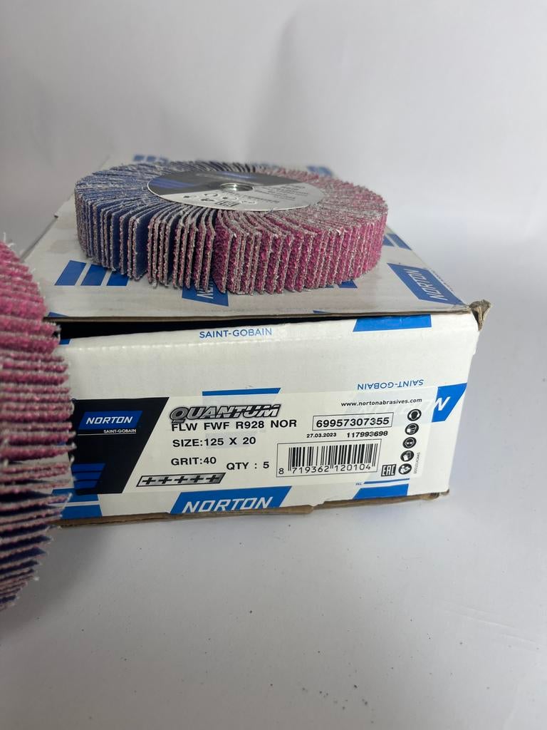 Norton keramische lamellenwiel. Laagste prijs!!, Ophalen of Verzenden, Nieuw, 100 tot 250 mm