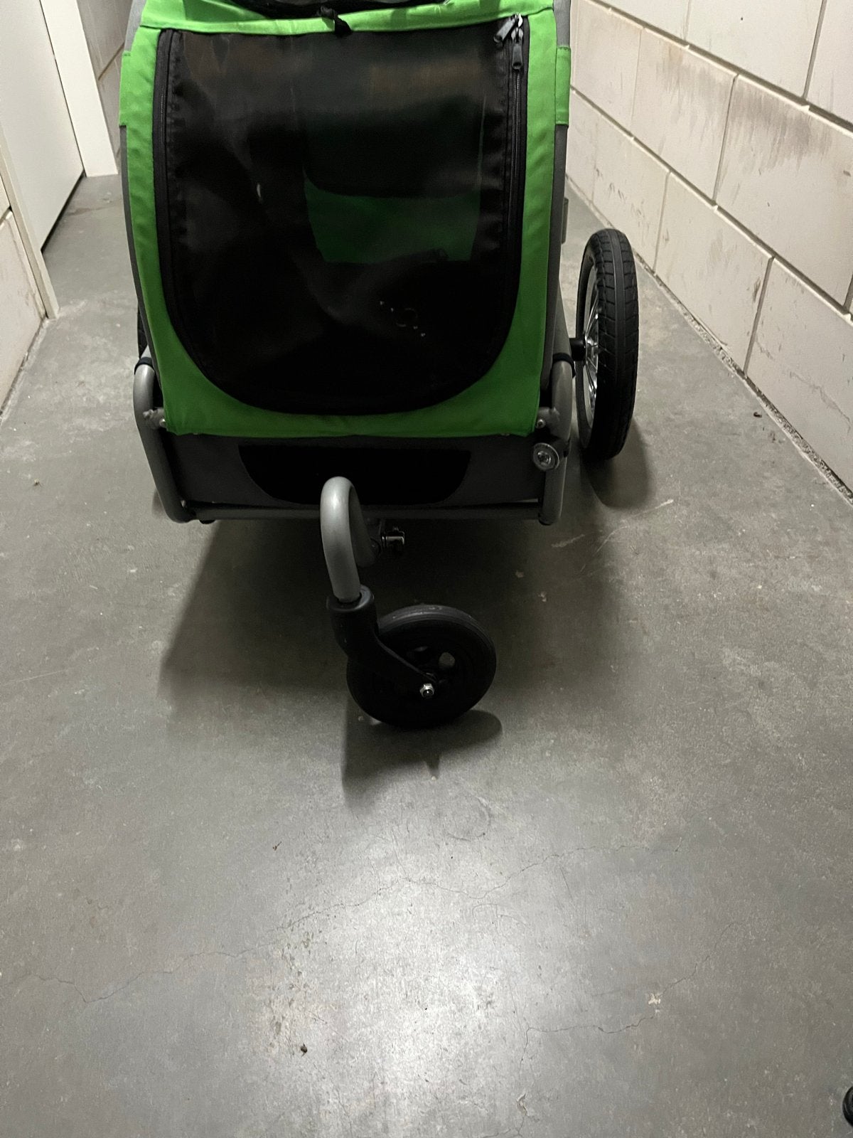 DoggyRide Hondenfietskar - Groen/Grijs, Opvouwbaar, Gebruikt, Opvouwbaar, 20 tot 40 kg, Ophalen of Verzenden