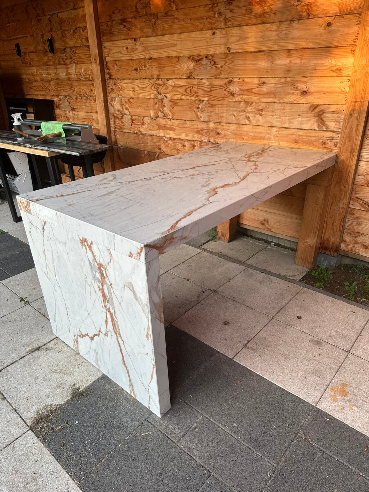 Dekton buitentafel 204x100cm, 97cm hoog, Ophalen, Zo goed als nieuw, Rechthoekig