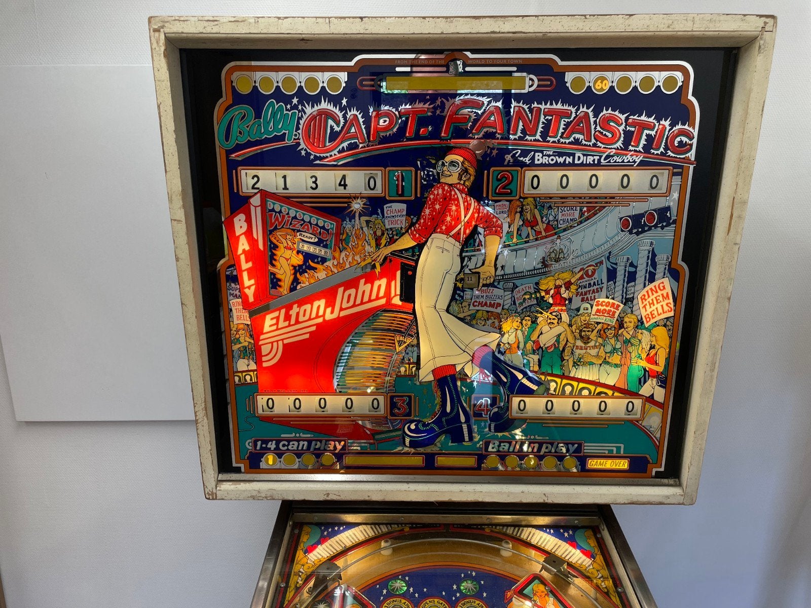 Bally Captain Fantastic Flipperkast - Elton John Thema, Verzamelen, Ophalen, Gebruikt, Elektronisch, Bally