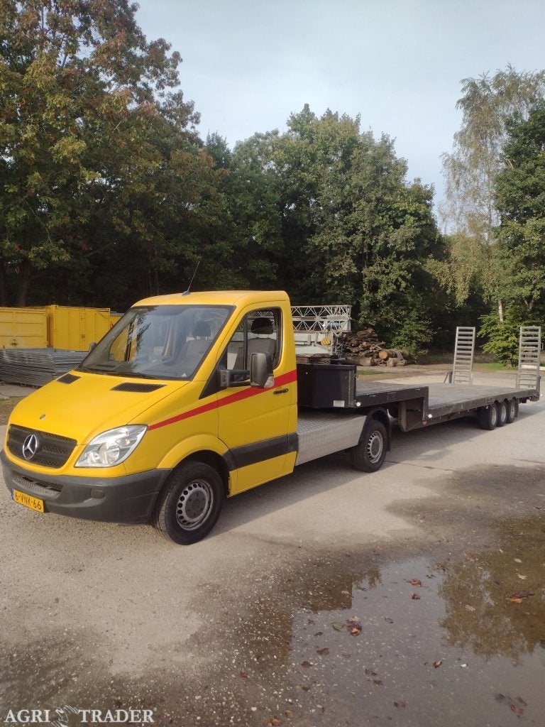 Mercedes Sprinter Be combinatie veldhuizen trailer, Auto's, Mercedes-Benz, Zwart, Bedrijf, 165 pk, Te koop