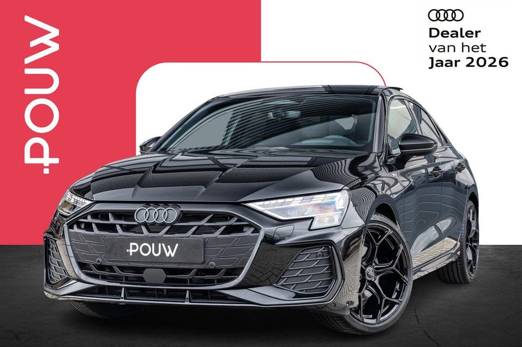Audi A3 Limousine 30 TFSI 115pk S Edition | Panoramadak | He, Auto's, Audi, 12 maanden, 1498 cc, 4 cilinders, Zwart