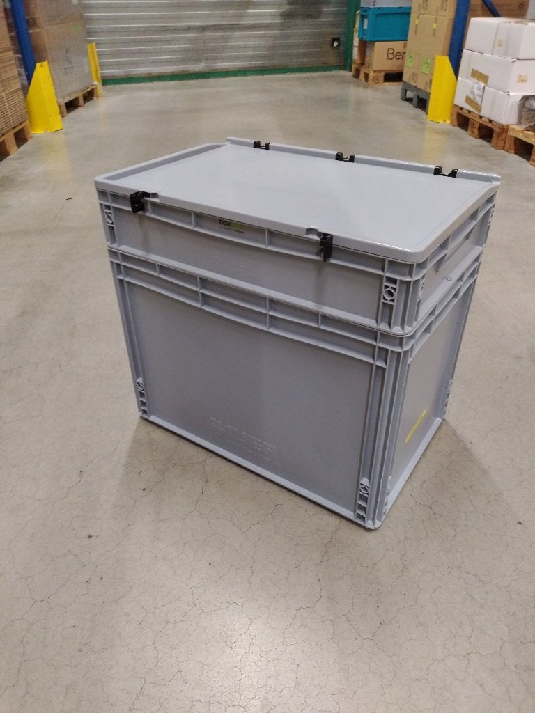 Auer magazijnbox verhoogd met deksel pst, Ophalen, 40 tot 60 cm, 50 tot 75 cm, Bak of Kist