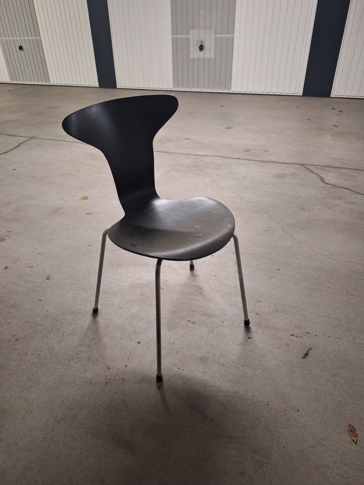 Vintage Fritz Hansen Vlinderstoel (voorloper T-chair), Gebruikt, Twee, Vintage, Mid-century modern, Scandinavisch design, Zwart