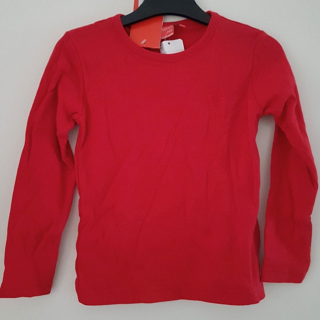 Rode Blue Seven longsleeve maat 104 NIEUW (8560), Kinderen en Baby's, Blue seven, Meisje, Nieuw, Ophalen of Verzenden