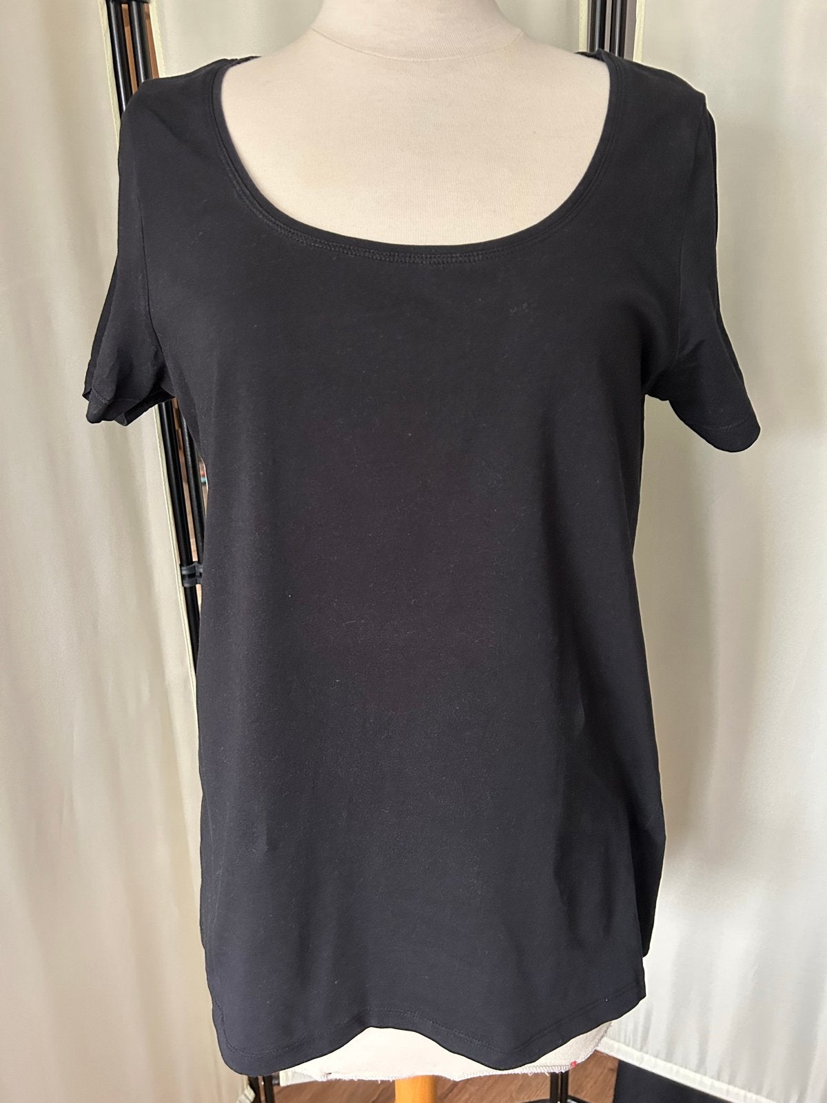 Zwart basic T-shirt MS Mode, maat L, Kleding | Dames, Ophalen of Verzenden, Maat 42/44 (L), Zwart, Korte mouw