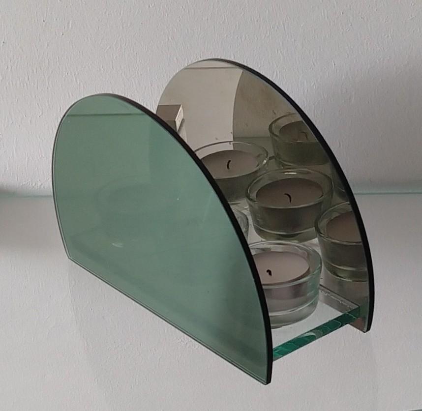 kaarzenstandaard Infinity light spiegelbox, volgnr 18, Overige materialen, Ophalen of Verzenden, Zo goed als nieuw, Kandelaar