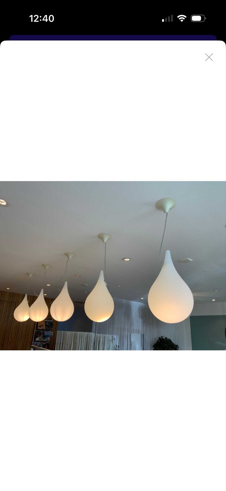5x Next Drop Hanglamp, Ophalen of Verzenden, Gebruikt, Glas