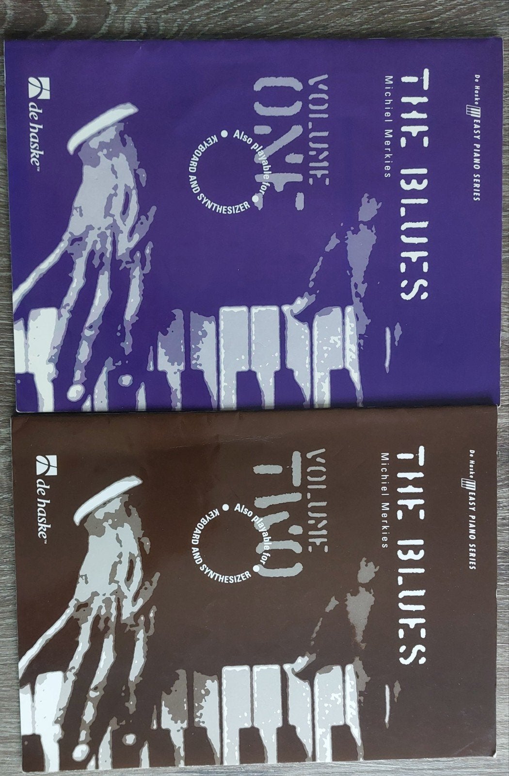 The Blues - Michiel Merkies (Volume 1 & 2) - Piano/Keyboard, Muziek en Instrumenten, Gebruikt, Les of Cursus, Ophalen of Verzenden