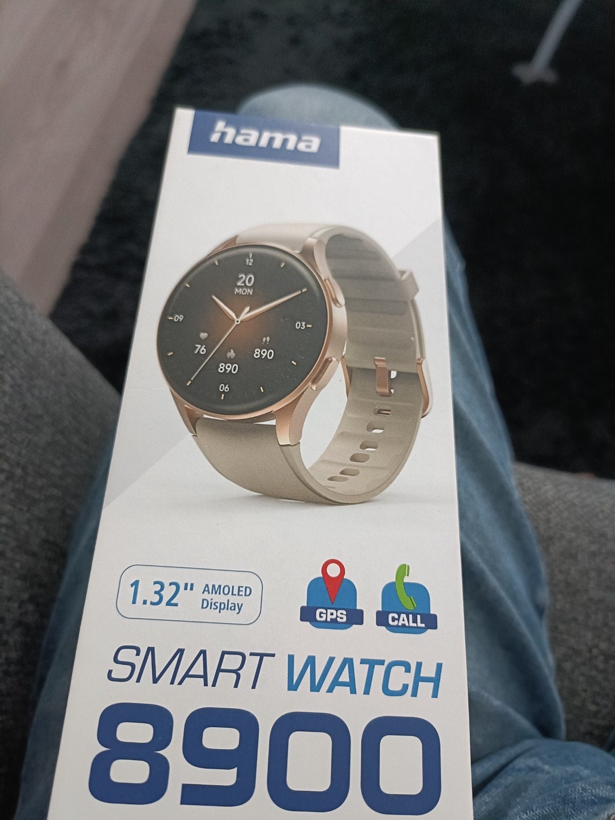 Hama smart watch 8900, Ophalen of Verzenden, Nieuw, Zwart, Android