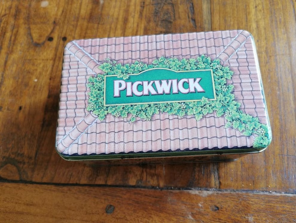 Groen Pickwick blik., Verzamelen, Blikken, Ophalen of Verzenden, Zo goed als nieuw, Thee, Pickwick