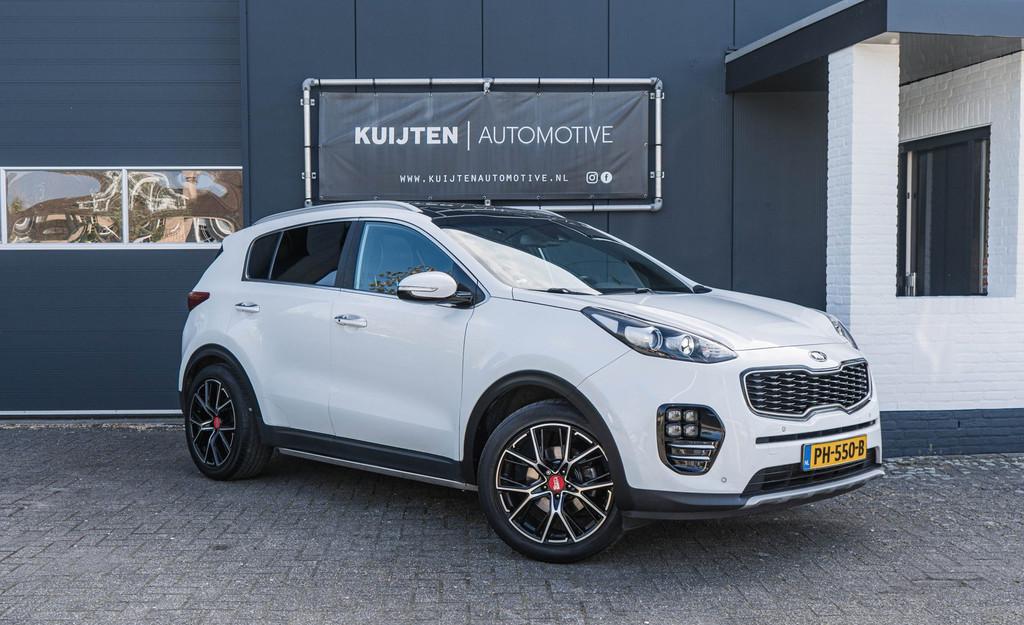 Kia Sportage 1.6 T-GDI GT-Line / Pano / 177pk / Trekhaak ! V, Voorwielaandrijving, Gebruikt, 4 cilinders, Wit