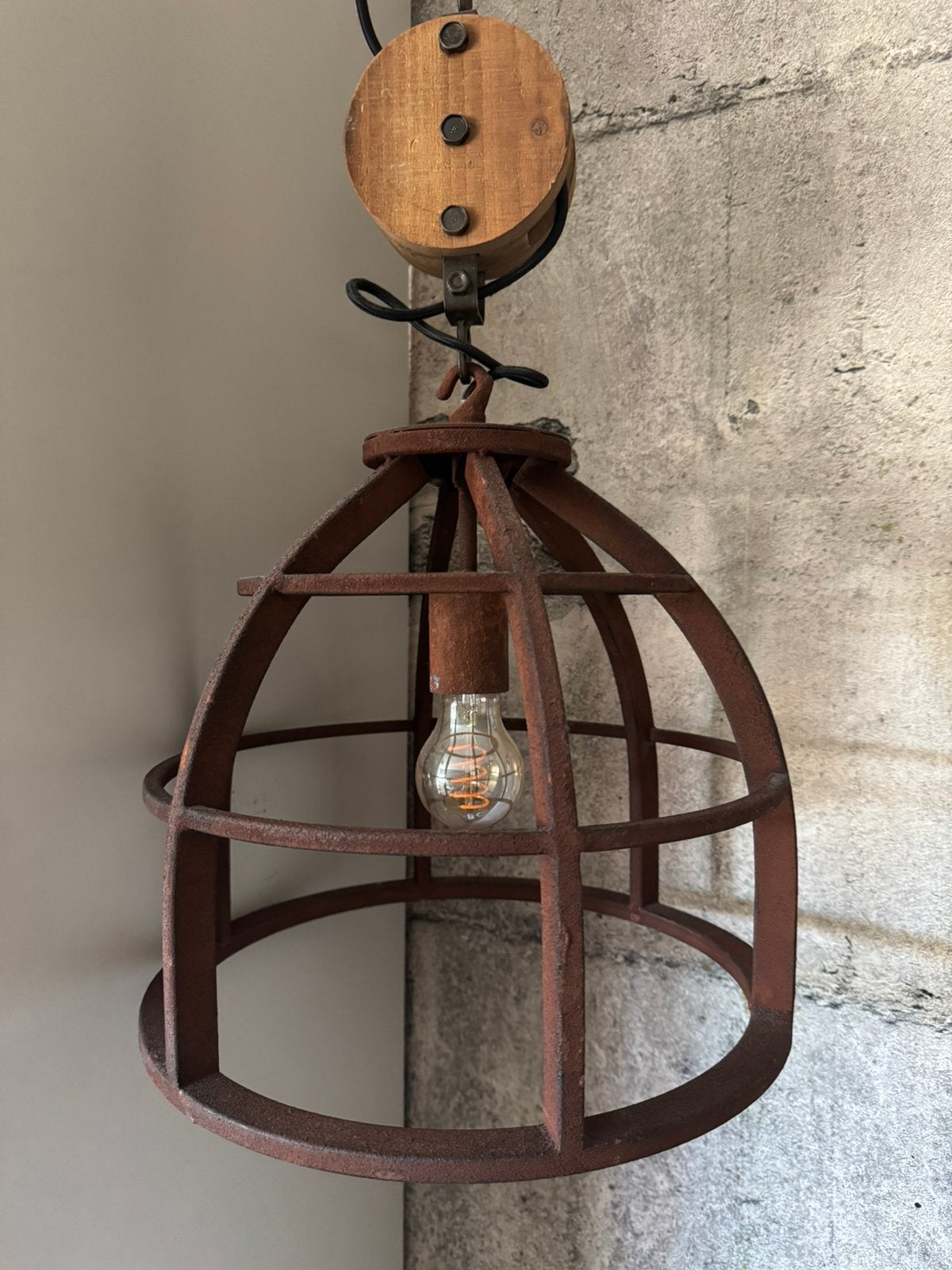 BRILLIANT Hanglamp Matrix roest, Ophalen, Zo goed als nieuw