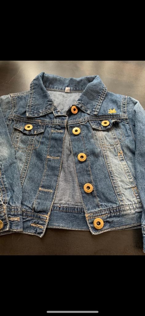 Girls denim zomer jeans jasje maat 92, Ophalen of Verzenden, Zo goed als nieuw, Meisje, Jas