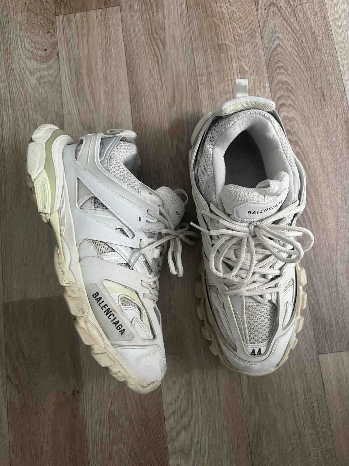 Balenciaga Track Sneakers Wit Maat 44, Kleding | Heren, Ophalen of Verzenden, Gedragen, Wit, Sneakers of Gympen