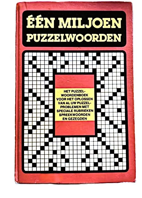 Een  Miljoen Puzzelwoorden-M.Sanders-rebro productions*1989*, Ophalen of Verzenden, 500 t/m 1500 stukjes, Gebruikt, Puzzelboek