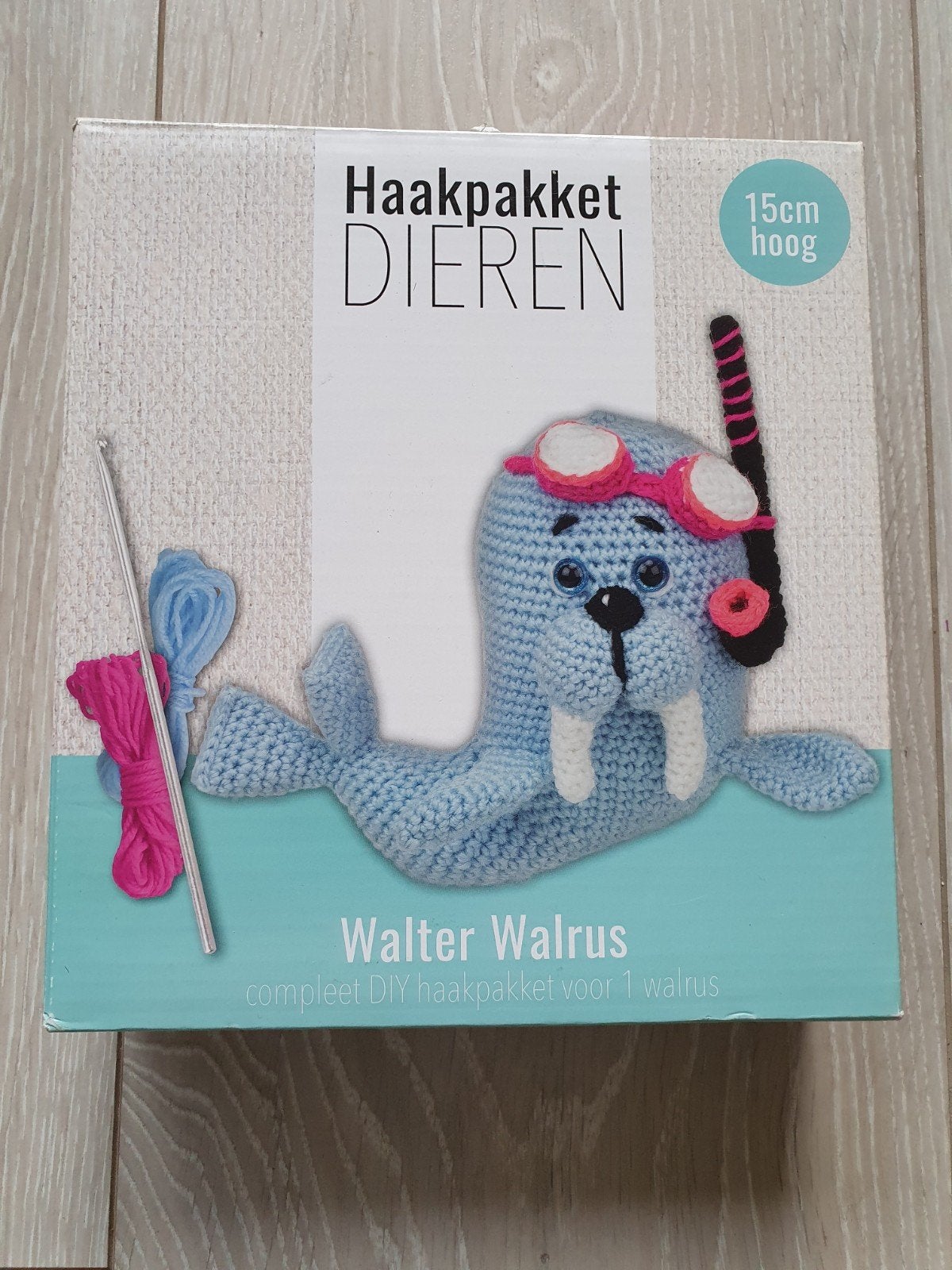 Haakpakket Walter Walrus Nieuw, Hobby en Vrije tijd, Breien en Haken, Ophalen of Verzenden, Nieuw, Haken, Wol of Garen